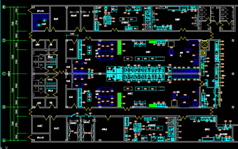 大型企业食堂厨房设计图纸